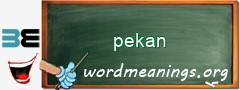 WordMeaning blackboard for pekan